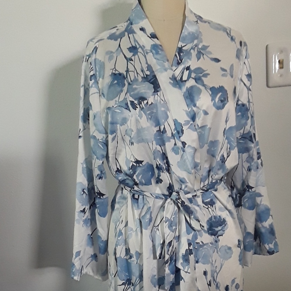 Indigo Blue & White Robe